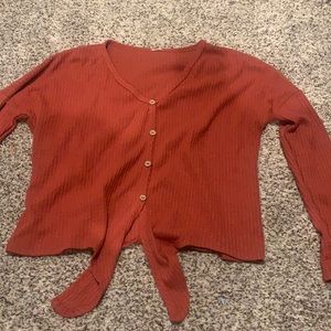 Unsure brand size medium pink/orange fall top